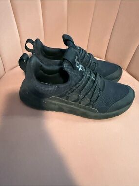 adidas Kids Black slip on sneakers lite racer adapt 7.0